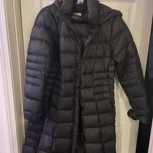 The North Face TNF Metropolis 2 Parka Long Down Warm Jacket - Black